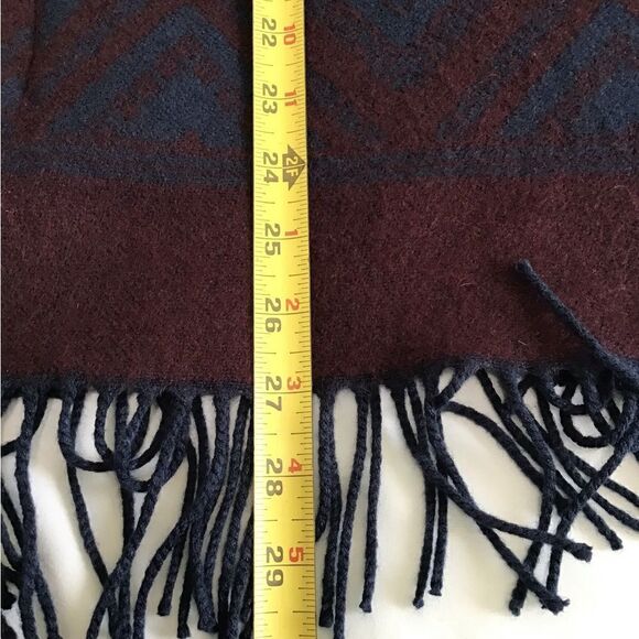 American Eagle Outfitters Southwestern Fringed Poncho Shawl One Size - Picture 8 of 9
